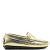 Atlanta Mocassin Metallic Gold Penny Loafer-Tassel Children Shoes