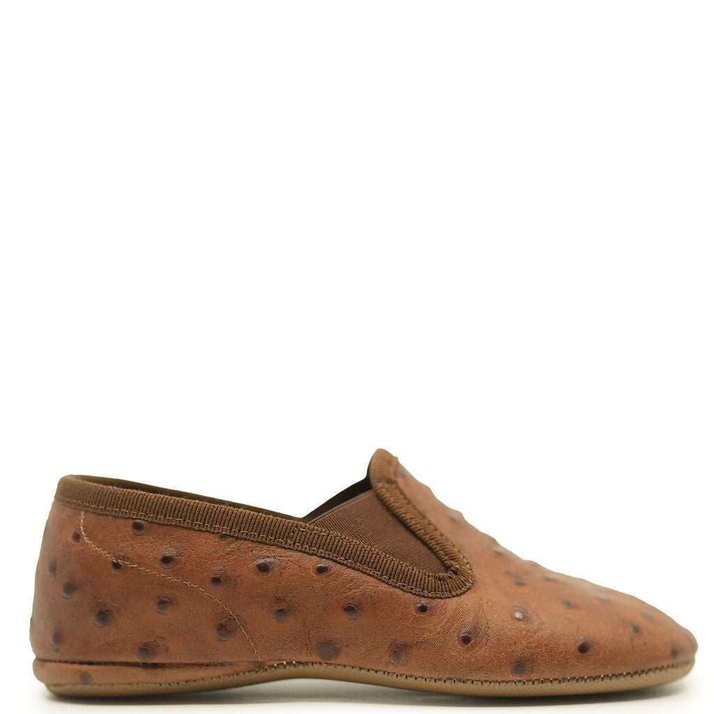 Ostrich slip on store shoes