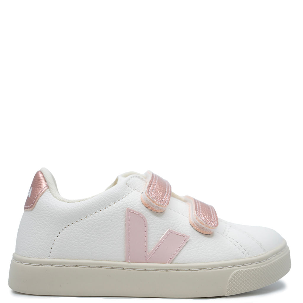 Veja Petale Nacre Velcro Sneaker-Tassel Children Shoes