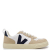 Veja White and Navy V10 Sneaker-Tassel Children Shoes