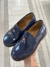 Papanatas Navy Luxor Star Chunky Loafer-Tassel Children Shoes