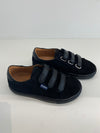 Atlanta Mocassin Black Twill Velcro Sneaker-Tassel Children Shoes