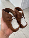 Pepe Brown and White Shearling Softsole-Tassel Children Shoes