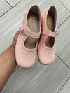 Papanatas Pink Patent Perforated Mary Jane-Tassel Children Shoes