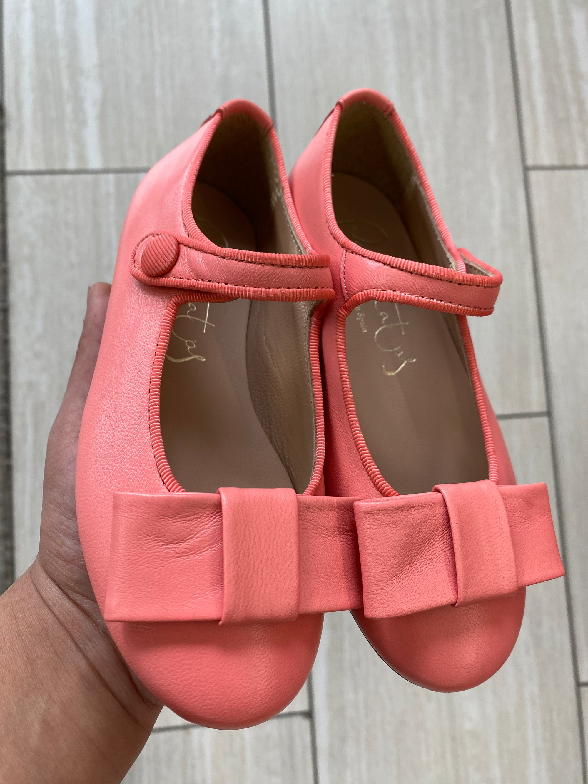 Papanatas Coral Bow Mary Jane-Tassel Children Shoes