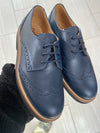 Beberlis Navy Wingtip Dress Shoe-Tassel Children Shoes