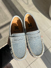 Porte Light Denim Penny Loafer-Tassel Children Shoes