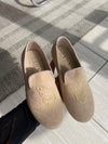 LMDI Sand Linen Butterfly Smoking Loafer-Tassel Children Shoes