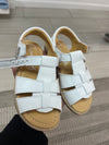 Papanatas White Leather Sandal-Tassel Children Shoes