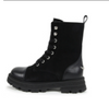 Zadig &amp; Voltaire Black Leather Boot-Tassel Children Shoes