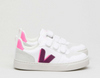 Veja Magenta Velcro Sneaker-Tassel Children Shoes