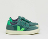 Veja Poker Green Velcro Sneaker-Tassel Children Shoes