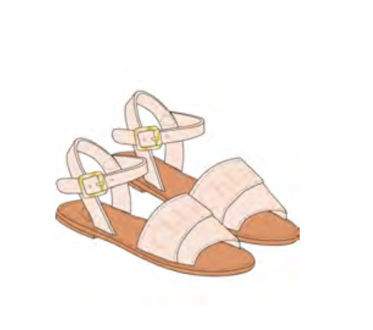 Chloe Pink Powder Sandal-Tassel Children Shoes