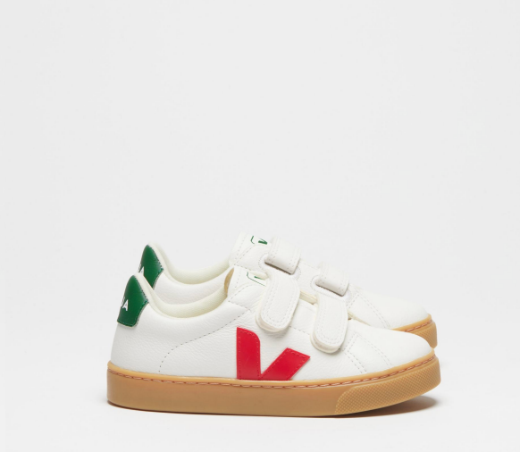 Veja Pekin Emeraude Velcro Sneaker-Tassel Children Shoes