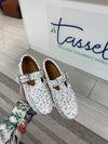 Atlanta Mocassin Floral T Strap Loafer-Tassel Children Shoes