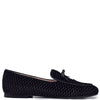 Beberlis Black Velvet Bow Loafer-Tassel Children Shoes