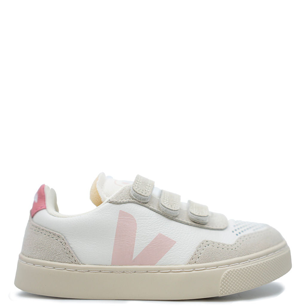 Veja Petale White Velcro Sneaker-Tassel Children Shoes