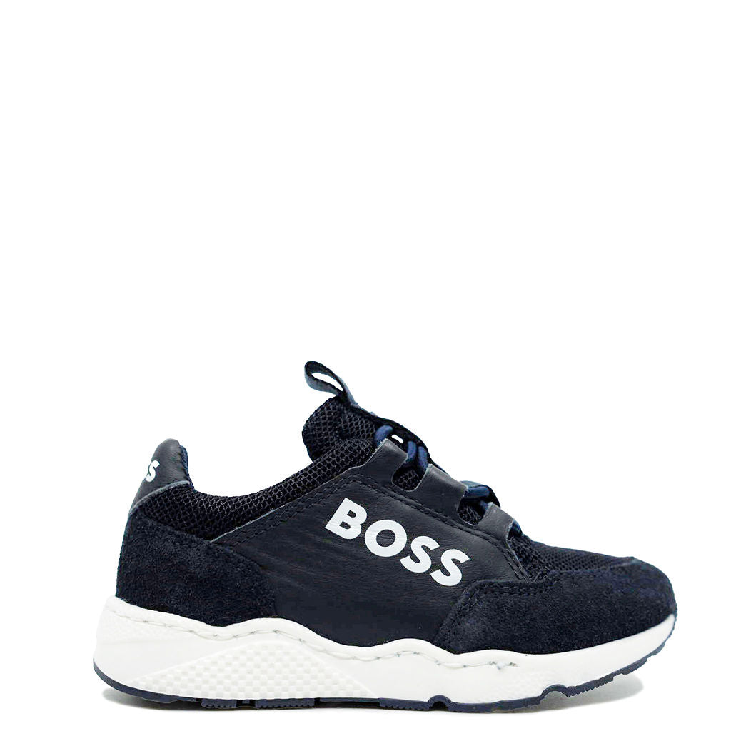 Hugo boss outlet navy trainers