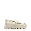 Blublonc Ivory Monochromatic Chunky Penny Loafer-Tassel Children Shoes