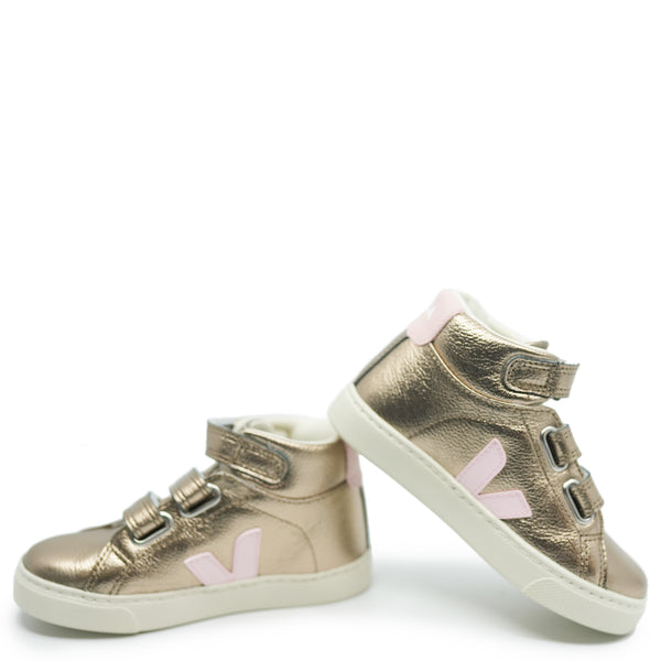 Veja Bronze Petale Hi Top Sneaker - Tassel Children Shoes