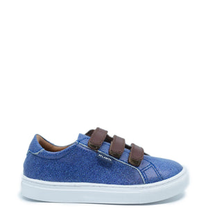 Laces Sneakers - blue denim leather - Atlanta Mocassin