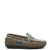 Atlanta Mocassin Taupe Leopard Loafer-Tassel Children Shoes