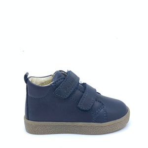 Primigi Hook navy leather and suede shoes with Velcro straps