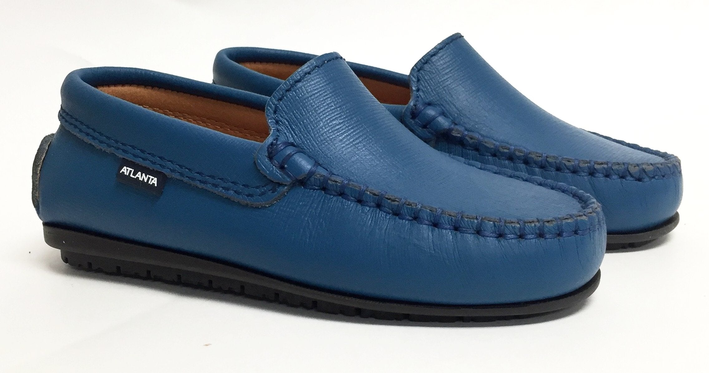 032 Drivers - dark blue patent - Atlanta Mocassin